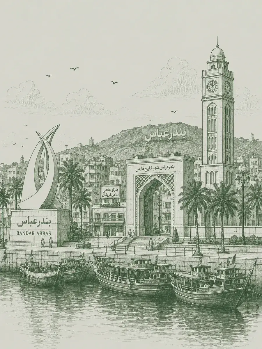 تصویرسازی شهر بندرعباس